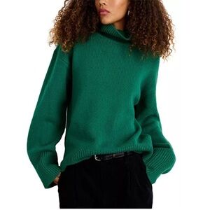 Alex Mill Green Turtleneck Sweater